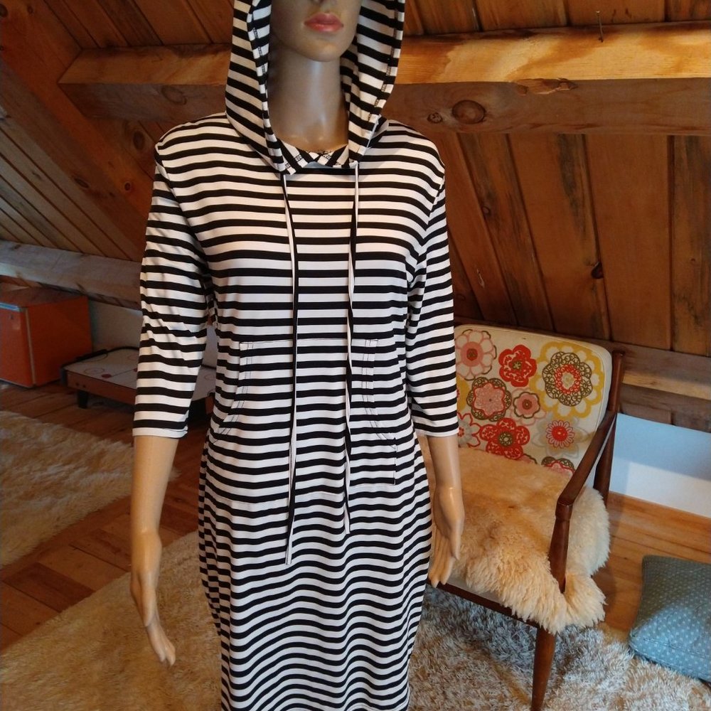 Elia Cher Slinky Apres Sun Hoodie Dress